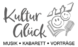 Kulturglück Logo schwarz weiß