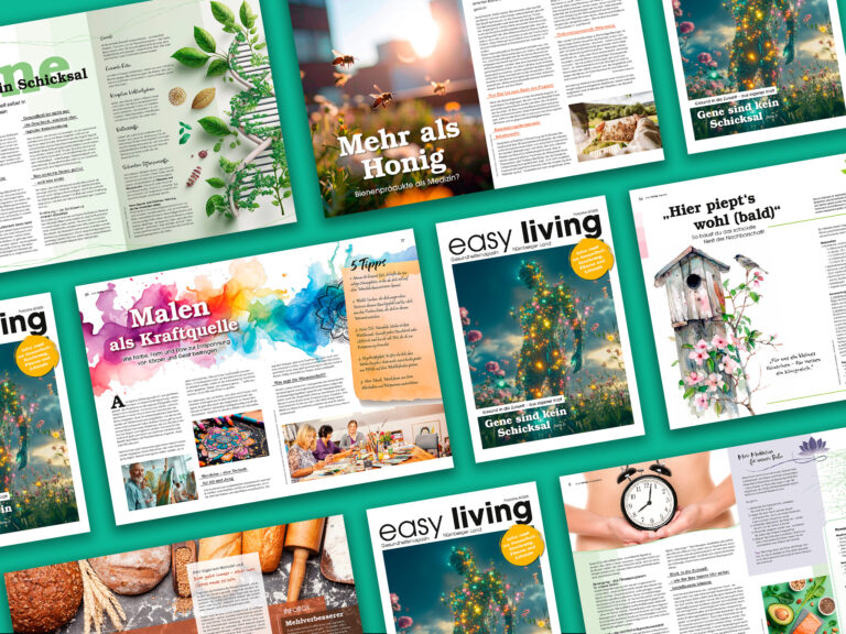 Projekt Gesundheitsmagazin easy living Ausgabe 8