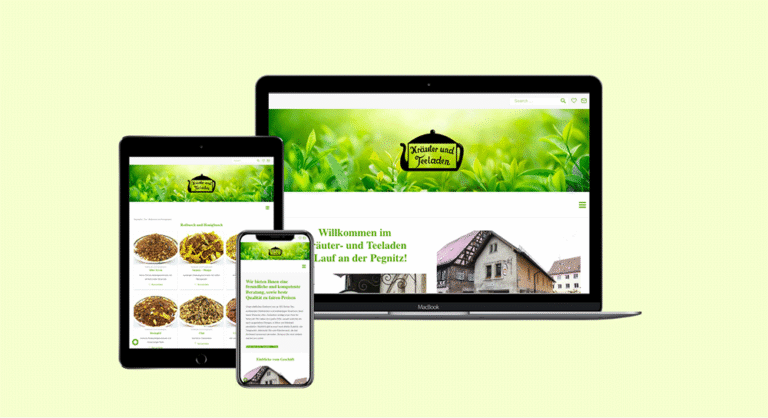 Projekt Website Kräuter-und Teeladen Lauf