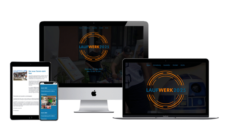 Projekt Website Messe Laufwerk