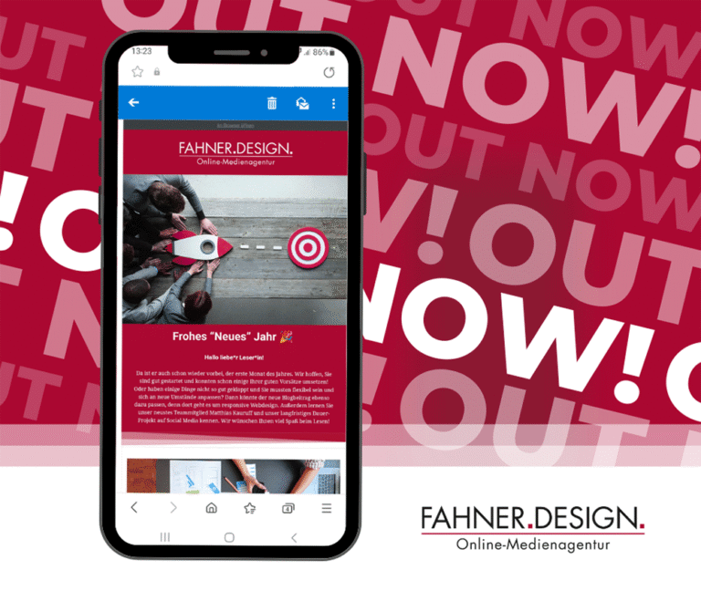 Projekt Newsletter FAHNER.DESIGN.