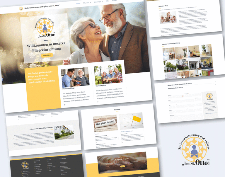 Projekt Website Seniorenbetreuung und -pflege "bei St.Otto"