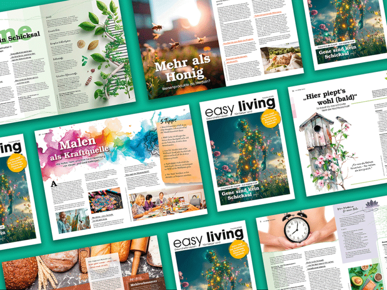 Projekt Gesundheitsmagazin easy living Ausgabe 8