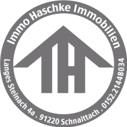schwarz weiß Logo IH Immobilien